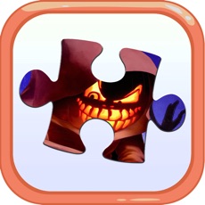 Activities of Cartoon Jigsaw Puzzles Box for Happy Halloween