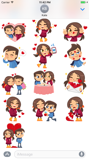 Sweety Lover Sticker Pack for iMessage(圖2)-速報App