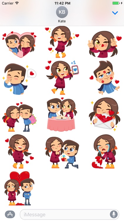 Sweety Lover Sticker Pack for iMessage