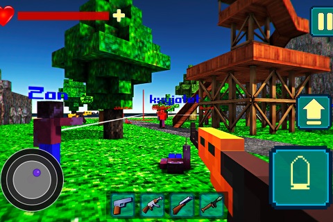 Pixel Shooter War On Island 3D screenshot 2