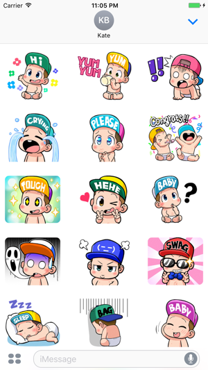 Naughty Baby - Cute stickers for iMessage(圖1)-速報App