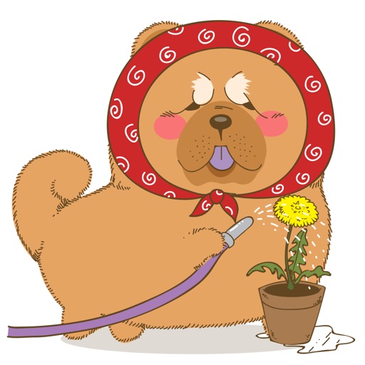 Chowchow dog Sticker icon