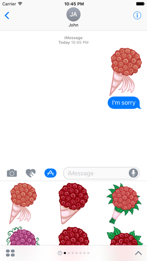 Floral Bouquet Stickers for iMessage(圖3)-速報App