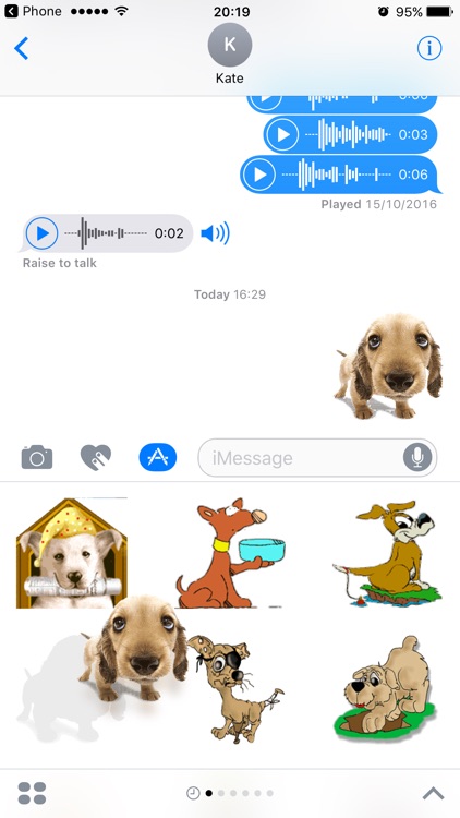 Dog Stickers Animated Emoji Emoticons for iMessage