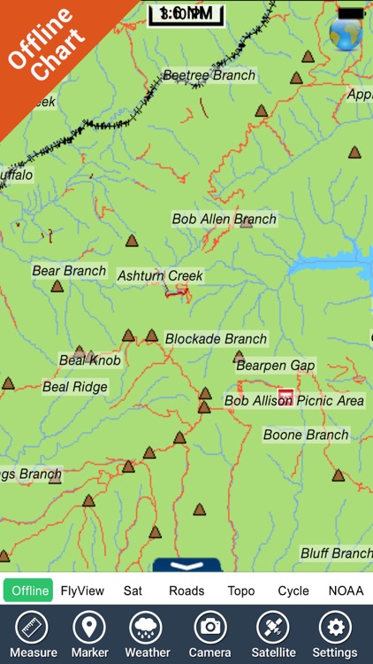 Nantahala National Forest gps outdoor map