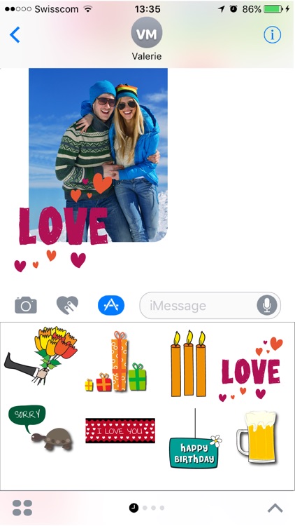 Appygraph - Birthday cards + stickers for iMessage