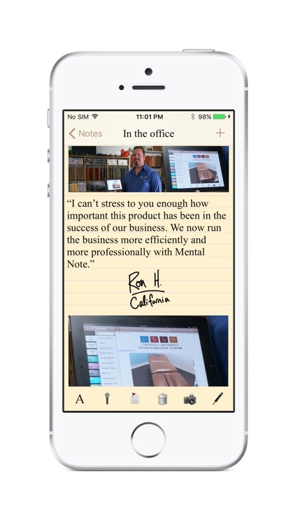 Mental Note - the digital notepad