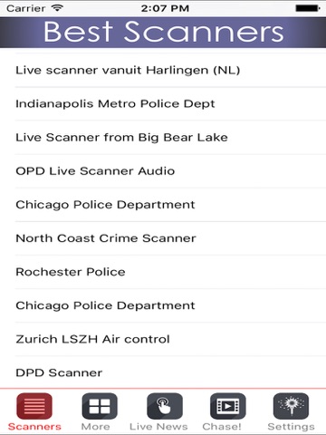 Police radio scanners plus ATC & weather scanner screenshot 2
