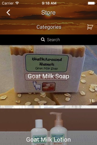 WalkAround Ranch Goat Milk Soap & Lotion screenshot 3