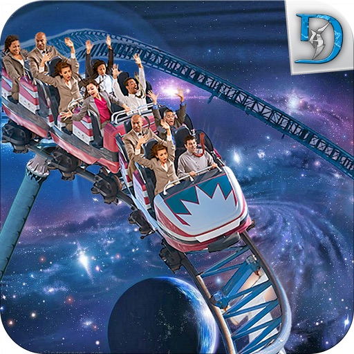 Drive Space Roller Coaster 2017:Space visit 3d Icon