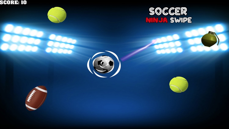 Soccer Ninja Knife Swipe screenshot-0