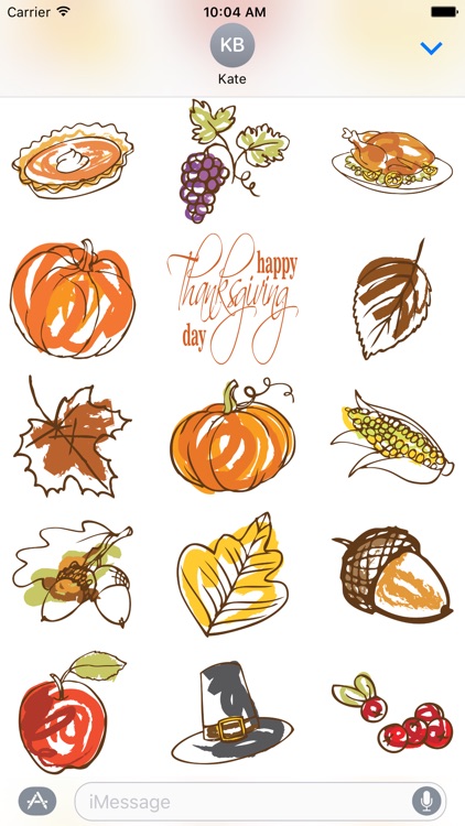 Thanksgiving Stickers #1