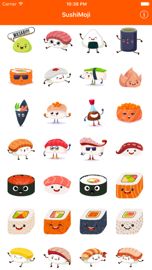 SushiMoji - Yummy Sushi Emoji Keyboard & Stickers(圖3)-速報App