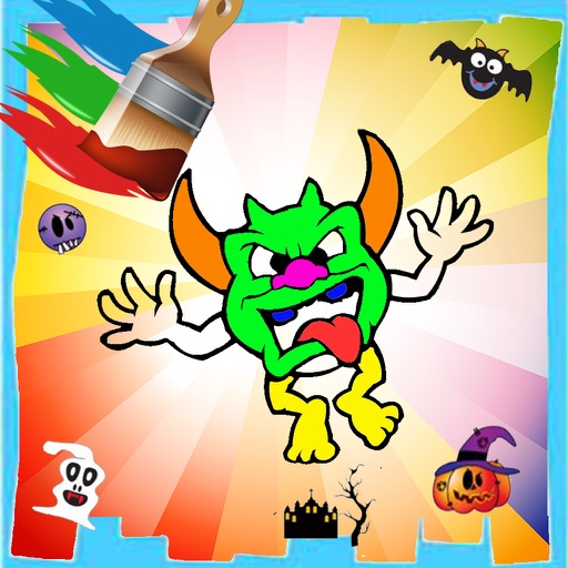 Happy Halloween Coloring Kids Version iOS App