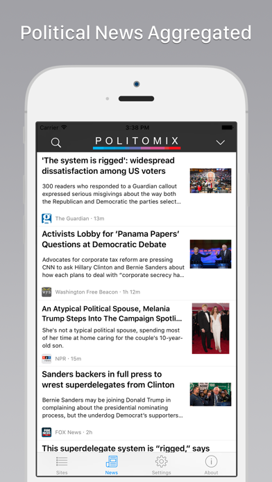 How to cancel & delete Politomix - Political News from iphone & ipad 1