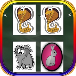 Cartoon Animals Memory Game