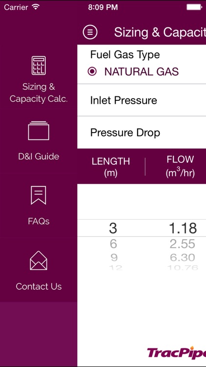 TracPipe UK Sizing and Reference Guide