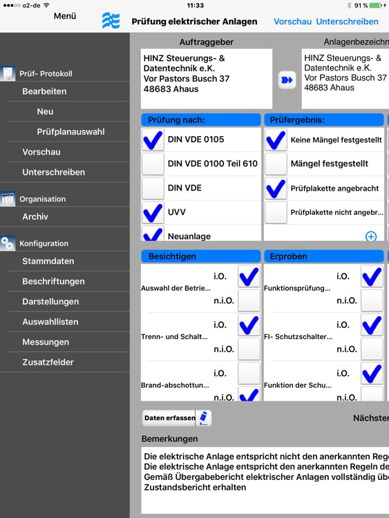 MEiAPPS Prüf- Protokoll