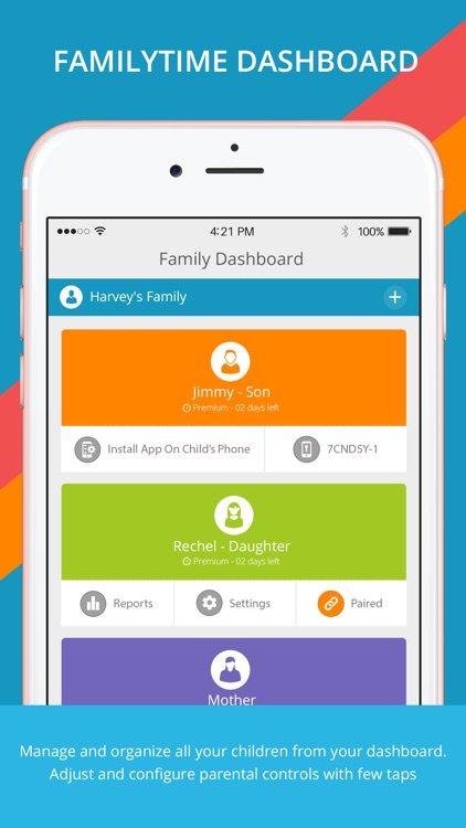 FamilyTime Dashboard - Parental Control App
