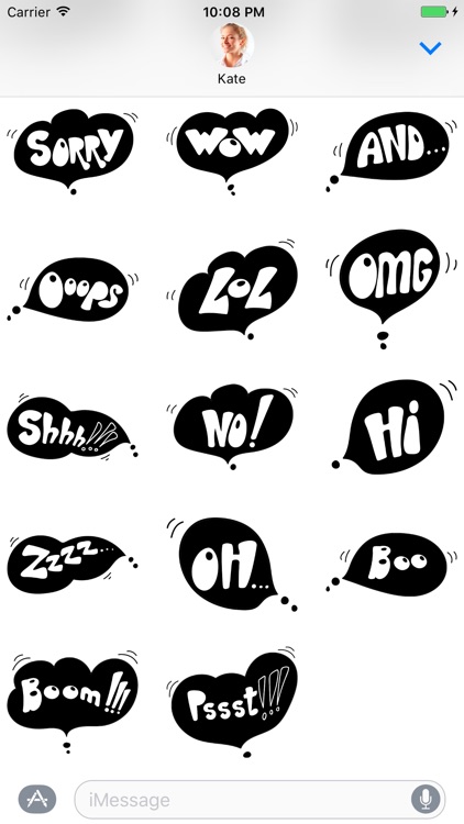 Black Spot - Stickers for iMessage screenshot-4