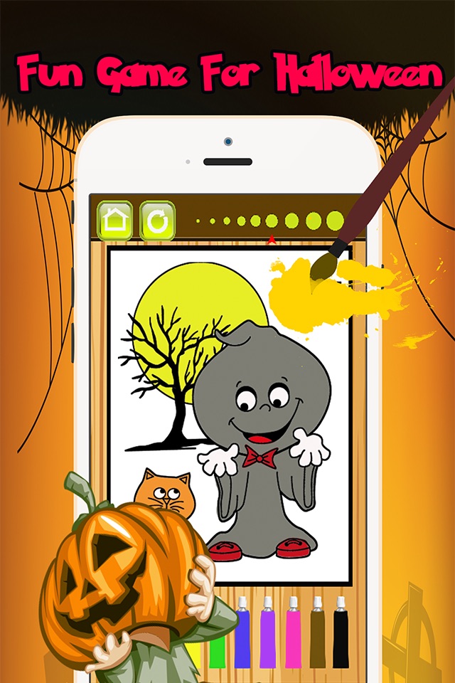 Halloween Coloring Book:Color Games For Adult Kids screenshot 2