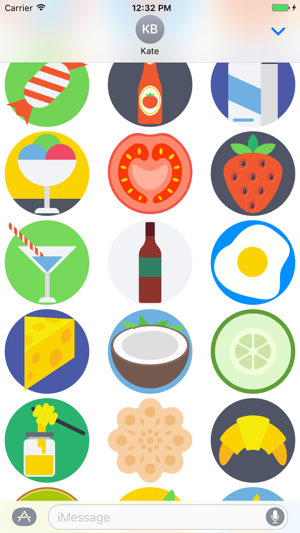 Food Stickers and Emojis for iMessage(圖3)-速報App