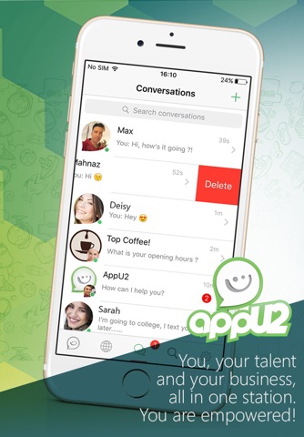 AppU2 Messenger - Social Messaging screenshot 2