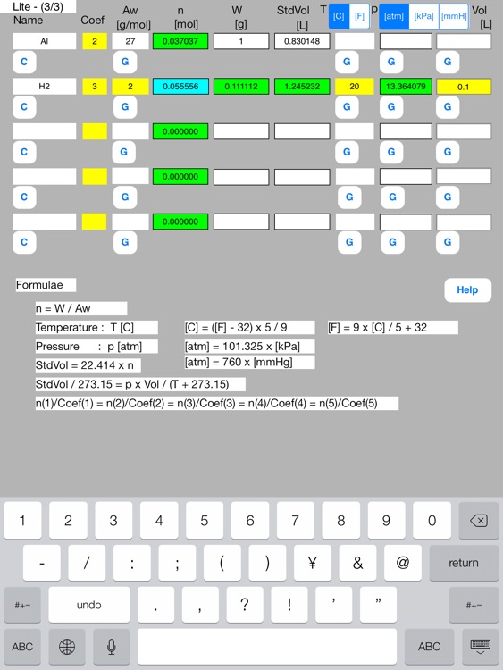 Mol Calculator Lite screenshot-4