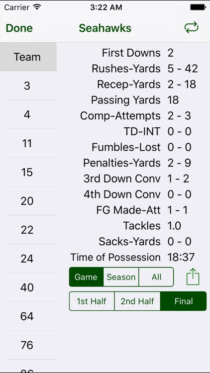 iTouchdown Football Scorekeeping screenshot-3