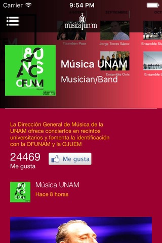 Música UNAM screenshot 3
