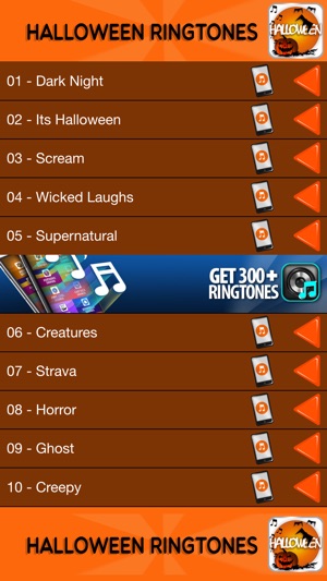 萬聖節鈴聲和聲音嚇人 - 恐怖鈴聲和聲音為iPhone的最好的收集(圖2)-速報App