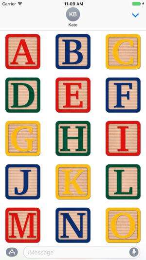 Alphabet Blocks Stickers(圖2)-速報App