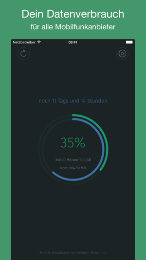 ‎MobileData - Datenverbrauch Screenshot