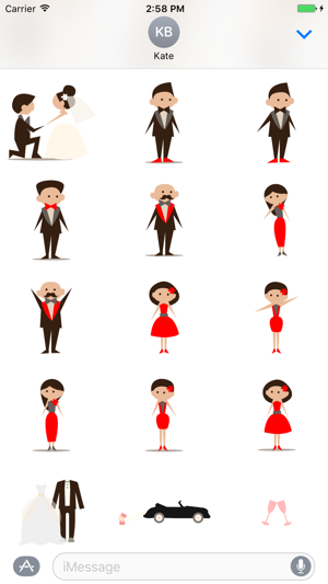 Wedding Couple Stickers(圖2)-速報App