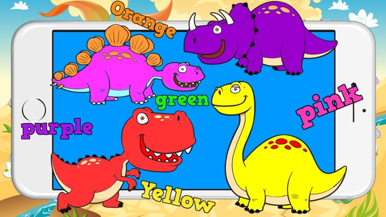 Fun Dinosaur : Coloring Quiz Puzzle Games For Kids