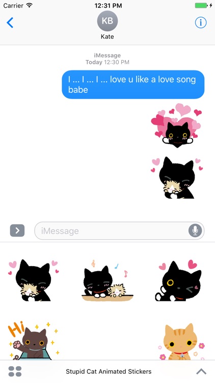 Stupid Cat Animated Stickers