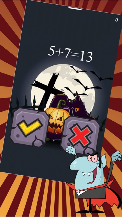 Freaking Halloween Game -  Ace Basic Math Problems