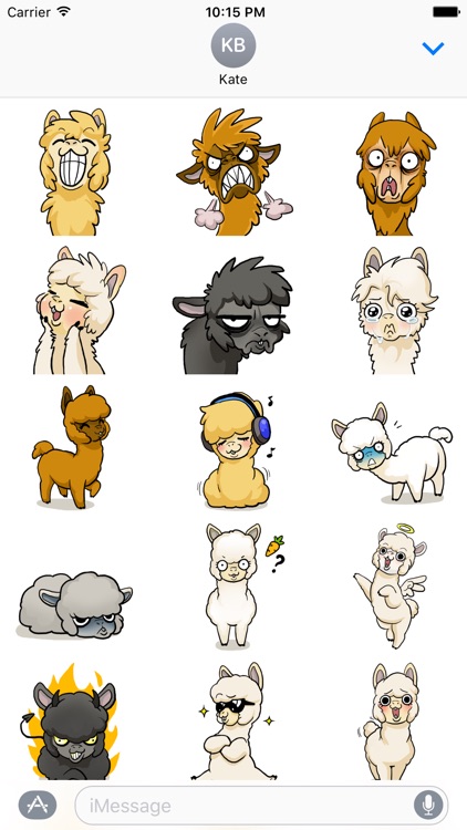 Fluffy Alpacas Stickers