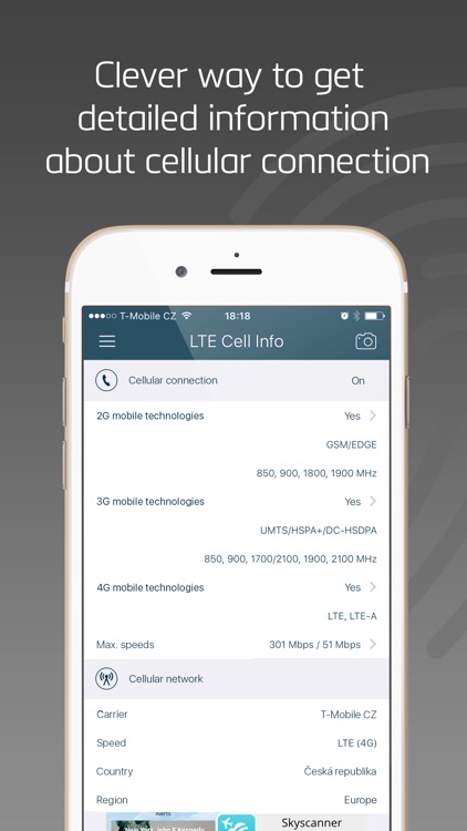 LTE Cell Info: Network Status for 4G, 3G & GPRS