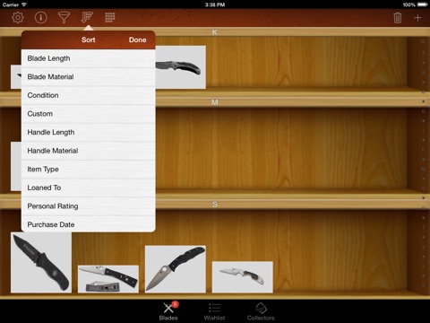 Knives and Swords Collector for iPad screenshot 4