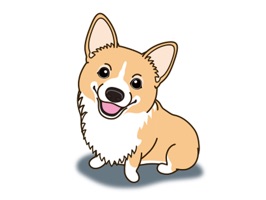 Make your conversations cuter with these Welsh Corgi Dog Stickers