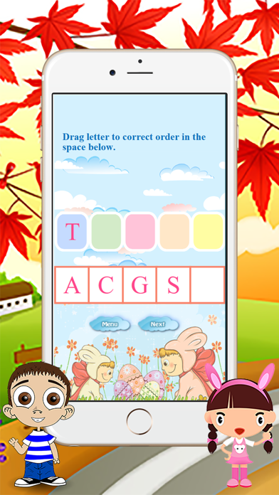 How to cancel & delete Letters A B C D E F to Z Order Kid Games with Song from iphone & ipad 1