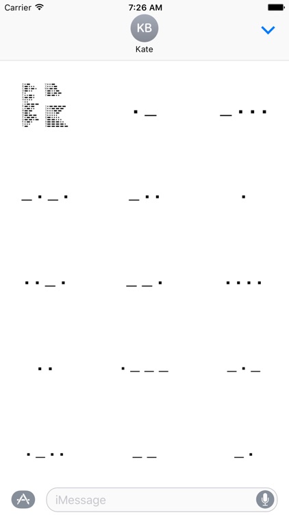 Morse Code Stickers