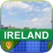 Ireland offline map mobile application