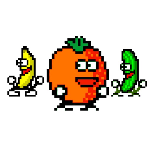 fruity ~ dancing food sticker pack