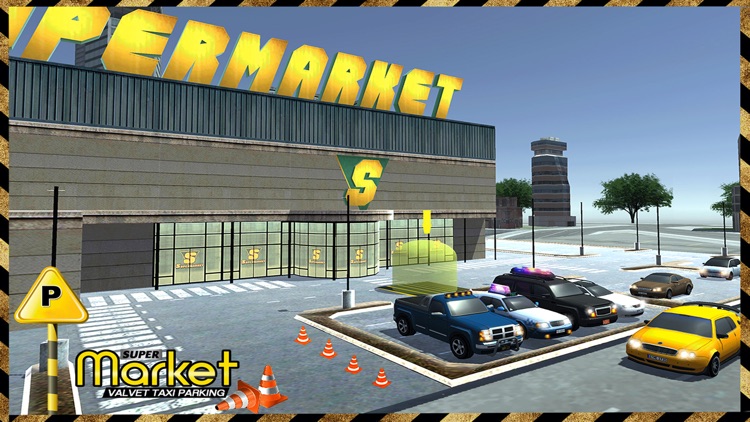 Taxi Driver 3D Simulator - Supermarket Parking screenshot-3