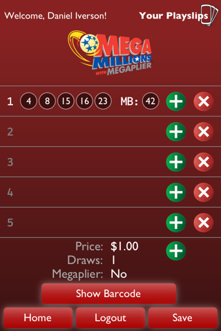 Montana Lottery e-Playslip screenshot 3