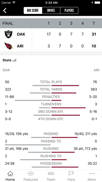 Raiders App