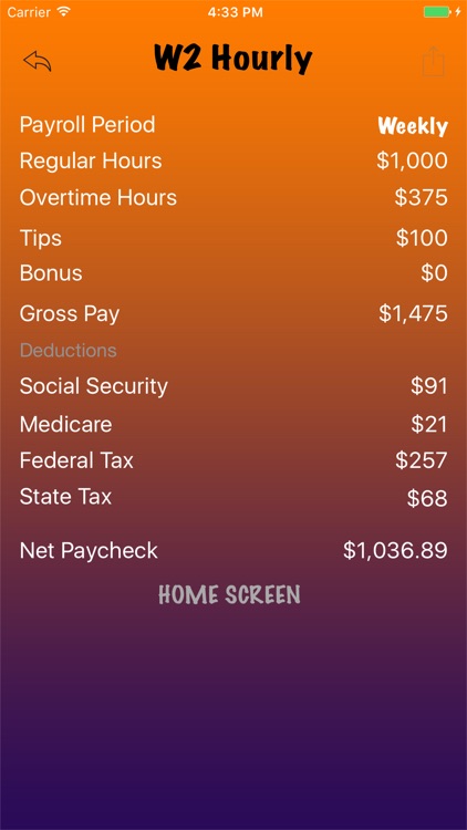 Quick Paycheck screenshot-4