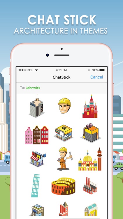 Architecture Stickers Keyboard Themes ChatStick